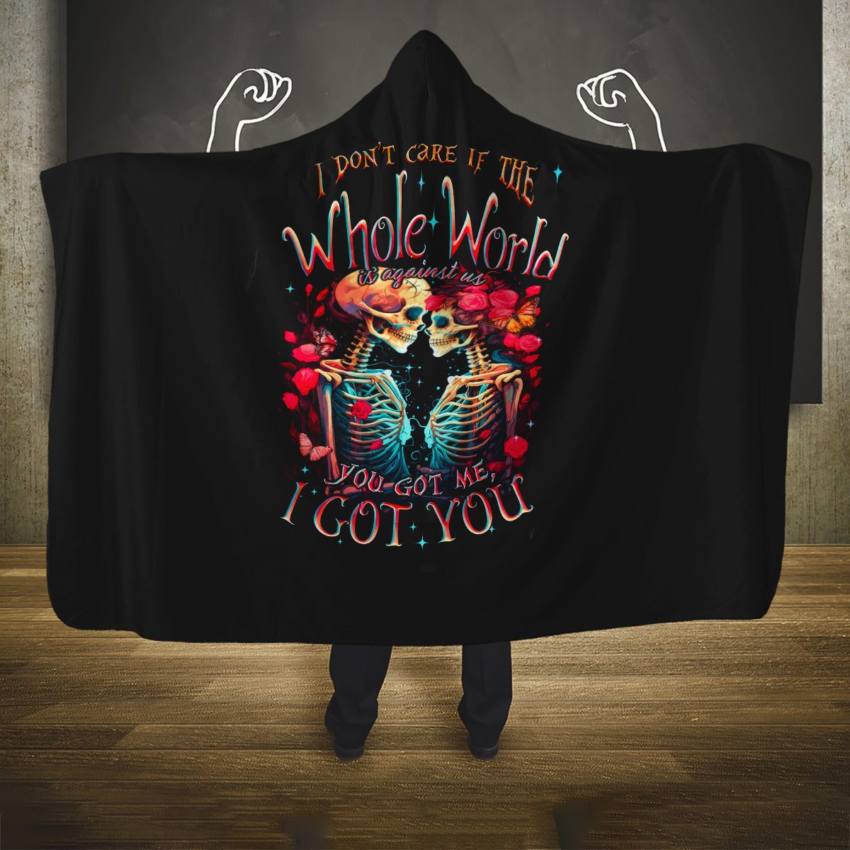 couple-skull-hooded-blanket-i-dont-care-if-the-whole-world-is-against-us
