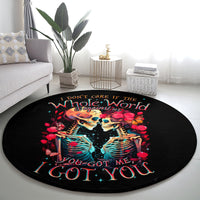couple-skull-round-carpet-i-dont-care-if-the-whole-world-is-against-us