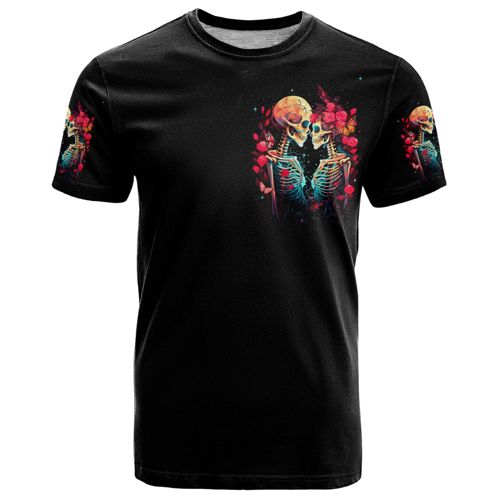 Couple Skull T Shirt I Don't Care If The Whole World Is Against Us - Wonder Print Shop