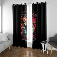 Couple Skull Window Curtain I Don't Care If The Whole World Is Against Us - Wonder Print Shop