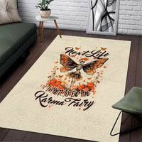 Fairy Skull Area Rug Next Life I Want To Be The Karma Fairy - Wonder Print Shop