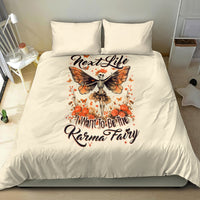 Fairy Skull Bedding Set Next Life I Want To Be The Karma Fairy - Wonder Print Shop