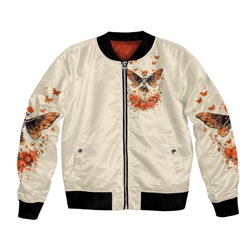 Fairy Skull Bomber Jacket Next Life I Want To Be The Karma Fairy - Wonder Print Shop