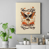 Fairy Skull Canvas Wall Art Next Life I Want To Be The Karma Fairy - Wonder Print Shop