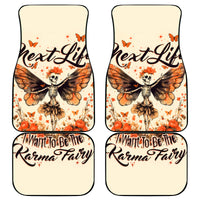 Fairy Skull Car Mats Next Life I Want To Be The Karma Fairy - Wonder Print Shop