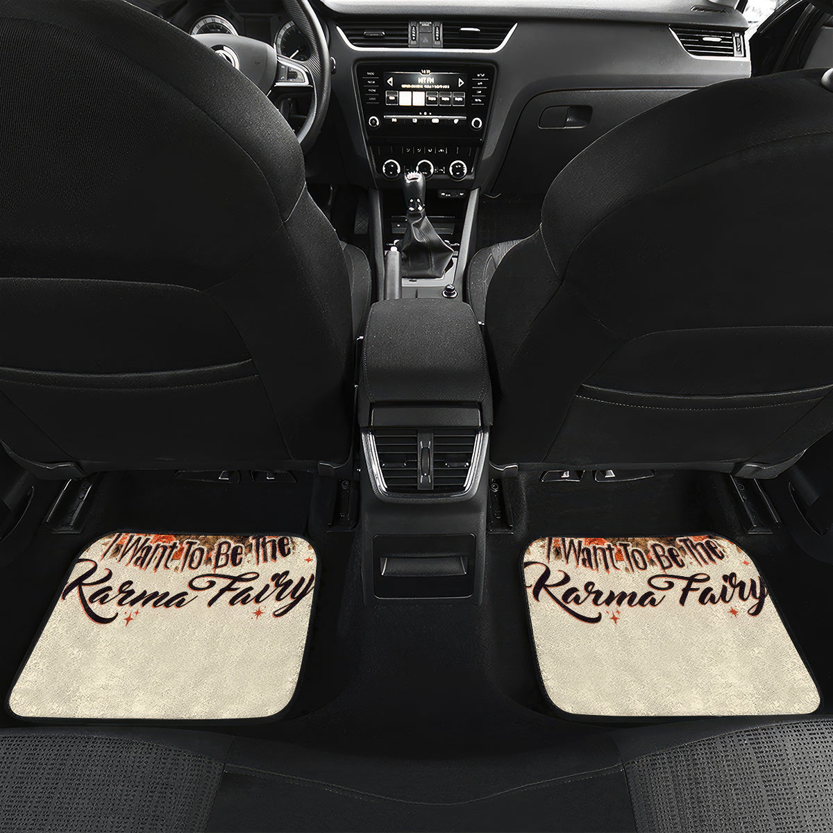 Fairy Skull Car Mats Next Life I Want To Be The Karma Fairy - Wonder Print Shop