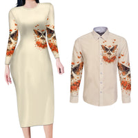 Fairy Skull Couples Matching Long Sleeve Bodycon Dress and Long Sleeve Button Shirt Next Life I Want To Be The Karma Fairy - Wonder Print Shop