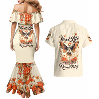 Fairy Skull Couples Matching Mermaid Dress and Hawaiian Shirt Next Life I Want To Be The Karma Fairy - Wonder Print Shop