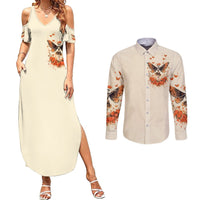 Fairy Skull Couples Matching Summer Maxi Dress and Long Sleeve Button Shirt Next Life I Want To Be The Karma Fairy - Wonder Print Shop