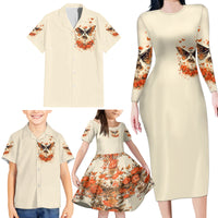 Fairy Skull Family Matching Long Sleeve Bodycon Dress and Hawaiian Shirt Next Life I Want To Be The Karma Fairy - Wonder Print Shop