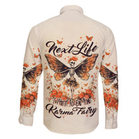 Fairy Skull Family Matching Off Shoulder Short Dress and Hawaiian Shirt Next Life I Want To Be The Karma Fairy - Wonder Print Shop