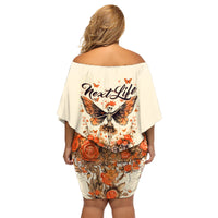 Fairy Skull Family Matching Off Shoulder Short Dress and Hawaiian Shirt Next Life I Want To Be The Karma Fairy - Wonder Print Shop