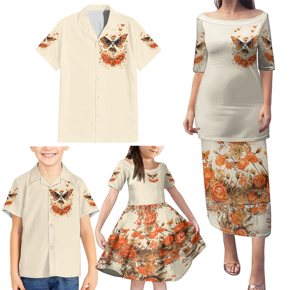 Fairy Skull Family Matching Puletasi Dress and Hawaiian Shirt Next Life I Want To Be The Karma Fairy - Wonder Print Shop