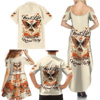 Fairy Skull Family Matching Summer Maxi Dress and Hawaiian Shirt Next Life I Want To Be The Karma Fairy - Wonder Print Shop