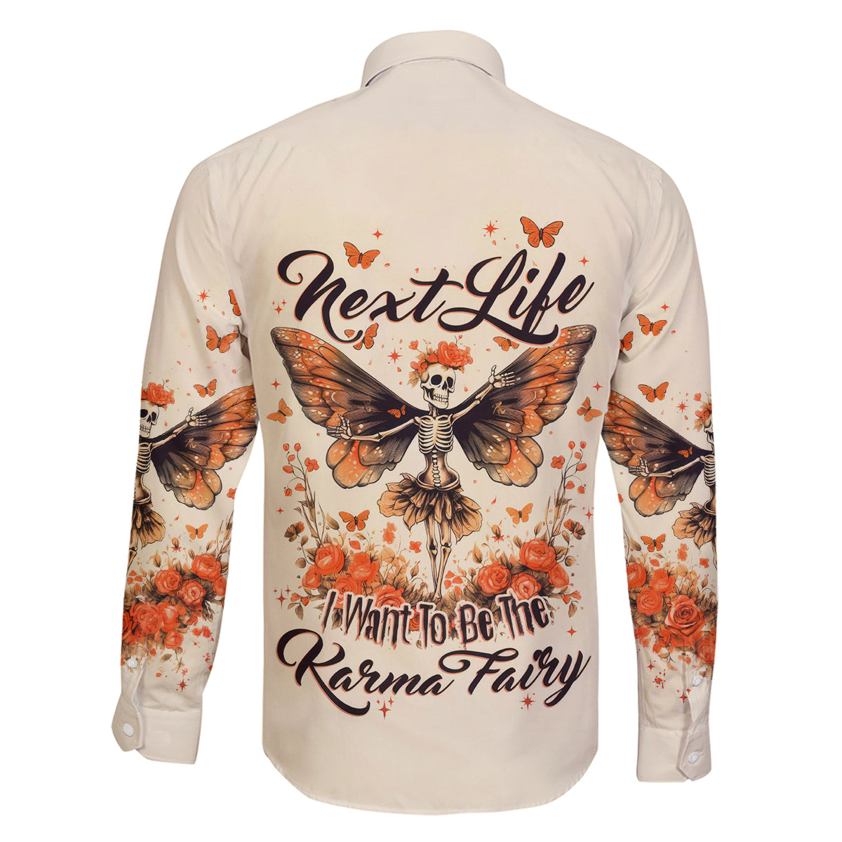 Fairy Skull Family Matching Tank Maxi Dress and Hawaiian Shirt Next Life I Want To Be The Karma Fairy - Wonder Print Shop