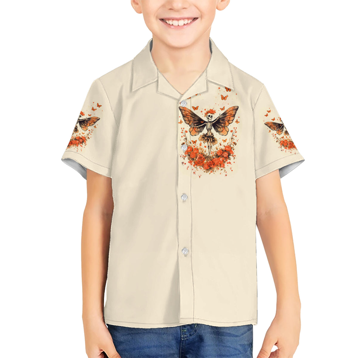 Fairy Skull Kid Hawaiian Shirt Next Life I Want To Be The Karma Fairy - Wonder Print Shop