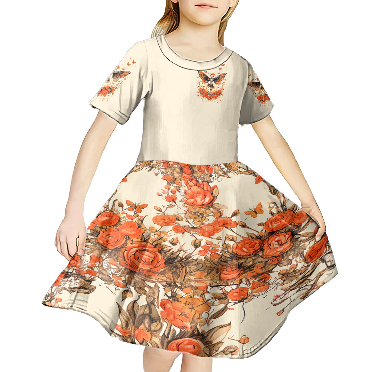Fairy Skull Kid Short Sleeve Dress Next Life I Want To Be The Karma Fairy - Wonder Print Shop