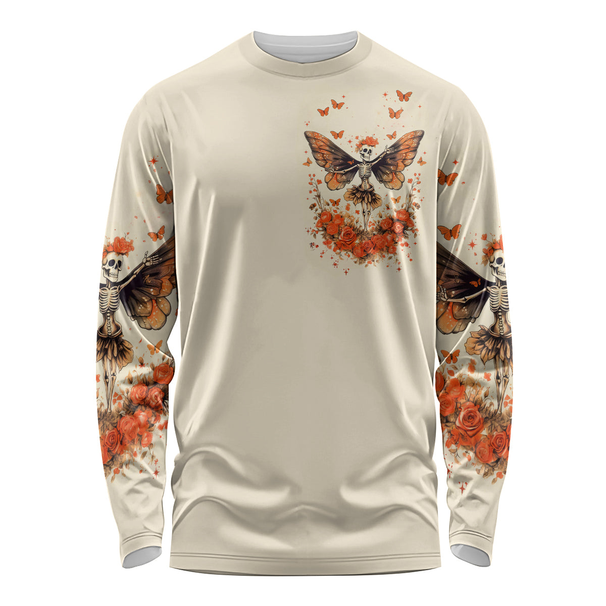 Fairy Skull Long Sleeve Shirt Next Life I Want To Be The Karma Fairy - Wonder Print Shop