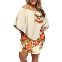 Fairy Skull Off Shoulder Short Dress Next Life I Want To Be The Karma Fairy - Wonder Print Shop