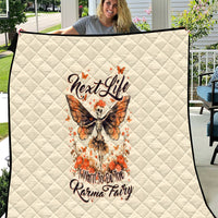 Fairy Skull Quilt Next Life I Want To Be The Karma Fairy - Wonder Print Shop