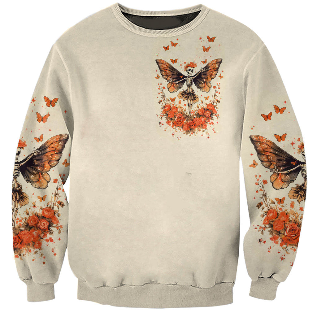 Fairy Skull Sweatshirt Next Life I Want To Be The Karma Fairy - Wonder Print Shop