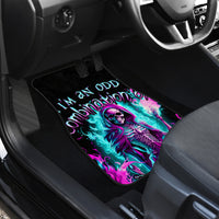Flame Witch Skull Car Mats I'm An Odd Combination Of Sweet And Don't Mess With Me - Wonder Print Shop