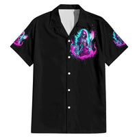Flame Witch Skull Family Matching Mermaid Dress and Hawaiian Shirt I'm An Odd Combination Of Sweet And Don't Mess With Me - Wonder Print Shop