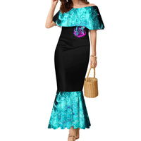 Flame Witch Skull Family Matching Mermaid Dress and Hawaiian Shirt I'm An Odd Combination Of Sweet And Don't Mess With Me - Wonder Print Shop