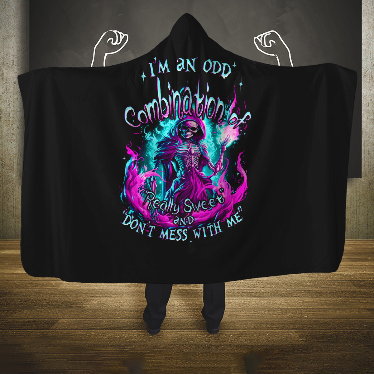 flame-witch-skull-hooded-blanket-im-an-odd-combination-of-sweet-and-dont-mess-with-me