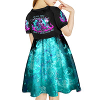 Flame Witch Skull Kid Short Sleeve Dress I'm An Odd Combination Of Sweet And Don't Mess With Me - Wonder Print Shop