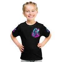Flame Witch Skull Kid T Shirt I'm An Odd Combination Of Sweet And Don't Mess With Me - Wonder Print Shop