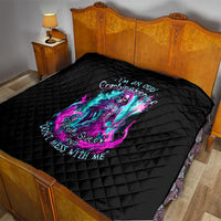 Flame Witch Skull Quilt I'm An Odd Combination Of Sweet And Don't Mess With Me - Wonder Print Shop