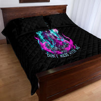 Flame Witch Skull Quilt Bed Set I'm An Odd Combination Of Sweet And Don't Mess With Me - Wonder Print Shop