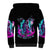 Flame Witch Skull Sherpa Hoodie I'm An Odd Combination Of Sweet And Don't Mess With Me - Wonder Print Shop