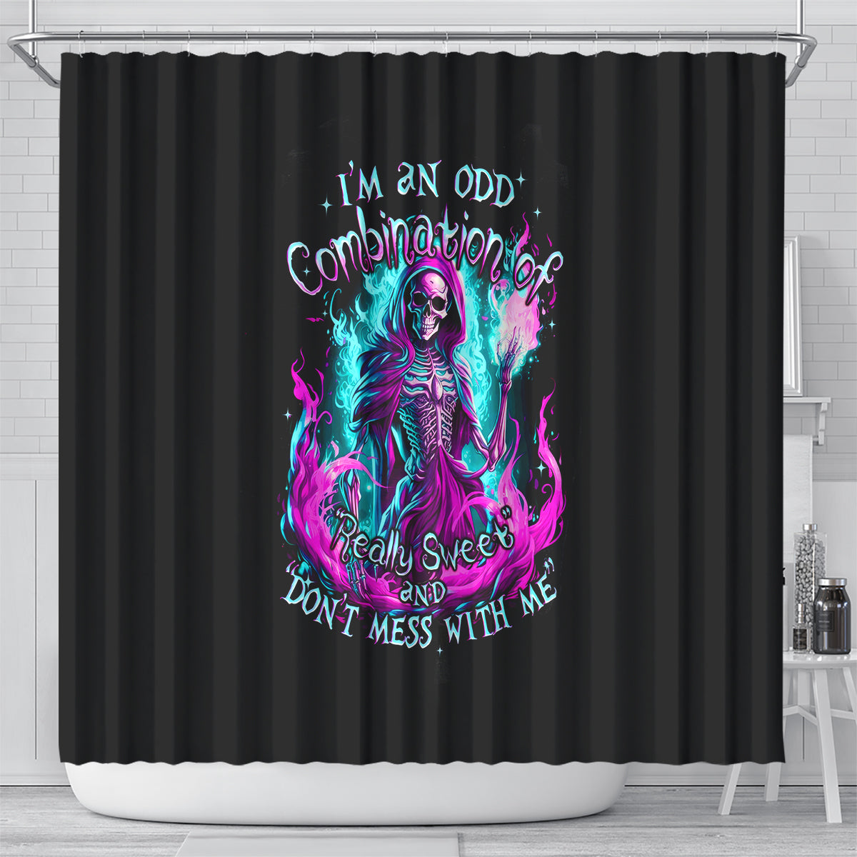 flame-witch-skull-shower-curtain-im-an-odd-combination-of-sweet-and-dont-mess-with-me
