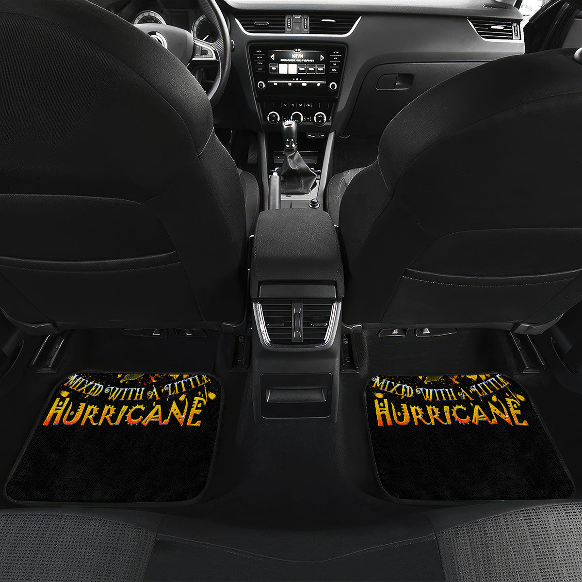 Sunflower Skull Car Mats She Is Sunshine Mixed With A Little Hurricance - Wonder Print Shop