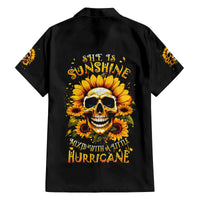 Sunflower Skull Family Matching Summer Maxi Dress and Hawaiian Shirt She Is Sunshine Mixed With A Little Hurricance - Wonder Print Shop