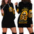 Sunflower Skull Hoodie Dress She Is Sunshine Mixed With A Little Hurricance - Wonder Print Shop