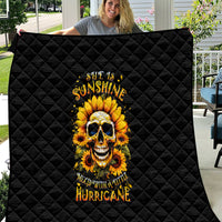 Sunflower Skull Quilt She Is Sunshine Mixed With A Little Hurricance - Wonder Print Shop