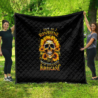 Sunflower Skull Quilt She Is Sunshine Mixed With A Little Hurricance - Wonder Print Shop