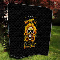 Sunflower Skull Quilt She Is Sunshine Mixed With A Little Hurricance - Wonder Print Shop