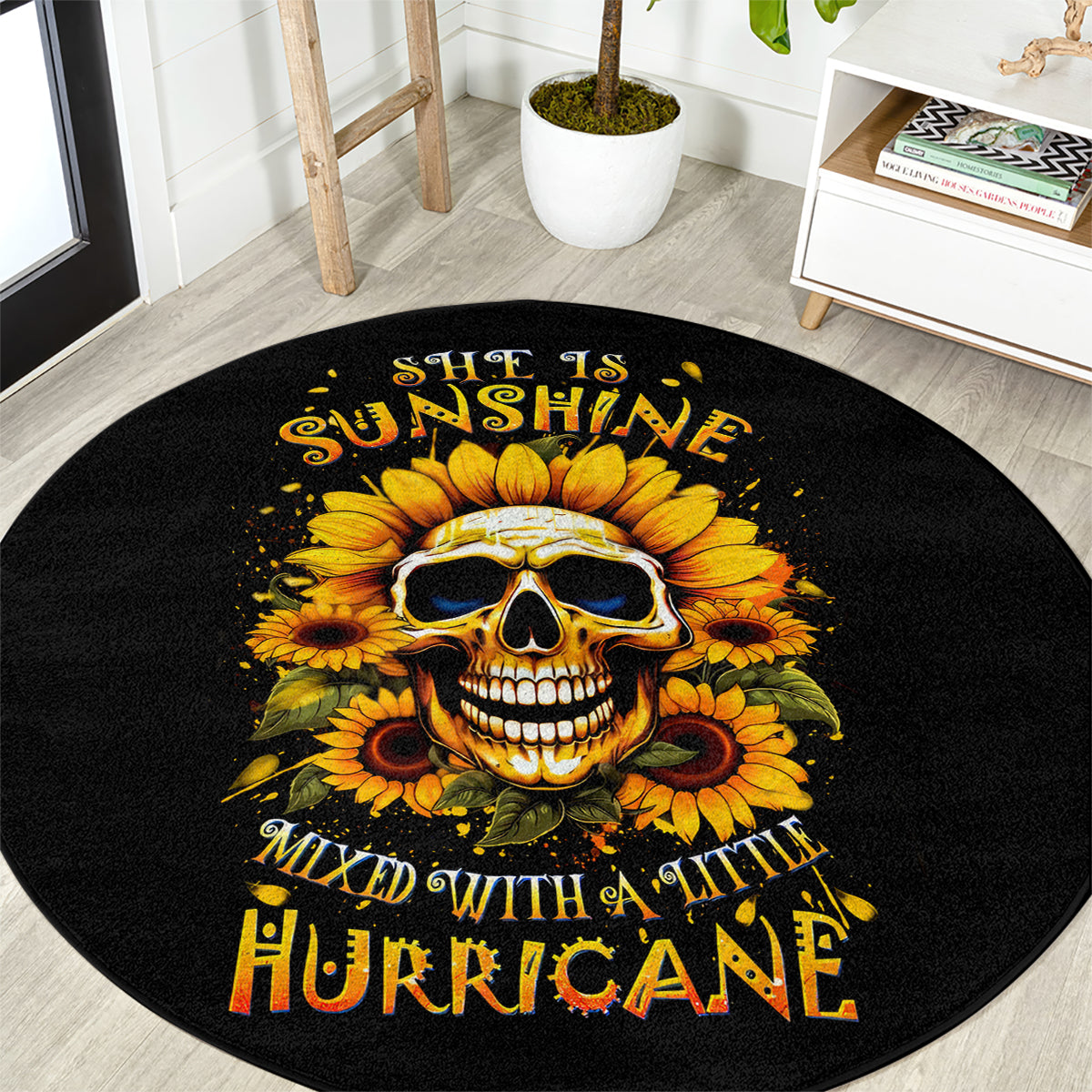 sunflower-skull-round-carpet-she-is-sunshine-mixed-with-a-little-hurricance
