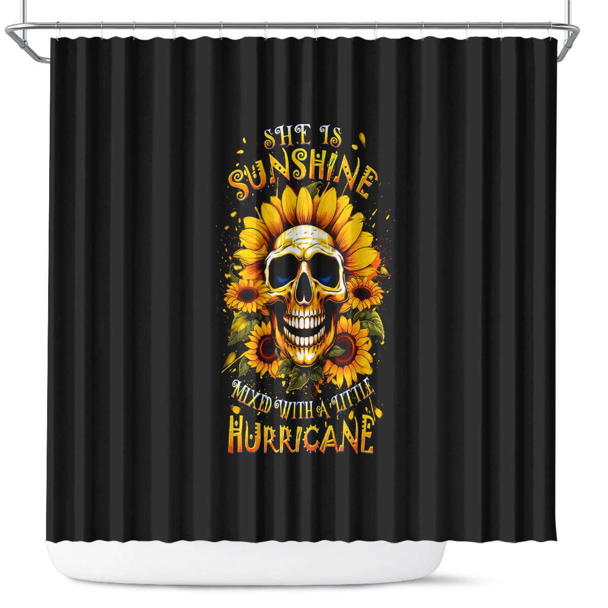 sunflower-skull-shower-curtain-she-is-sunshine-mixed-with-a-little-hurricance