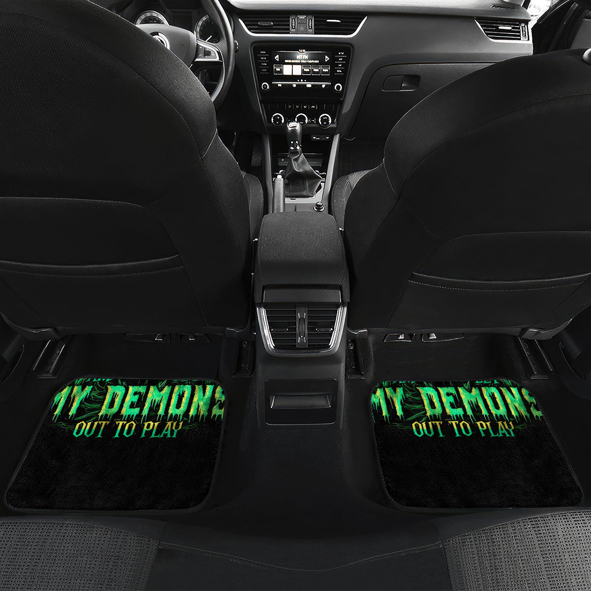 Thnder Skull Car Mats One Day I Gonna Just Say F It All - Wonder Print Shop