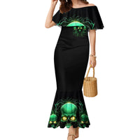 Thnder Skull Family Matching Mermaid Dress and Hawaiian Shirt One Day I Gonna Just Say F It All - Wonder Print Shop