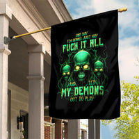 Thnder Skull Garden Flag One Day I Gonna Just Say F It All - Wonder Print Shop
