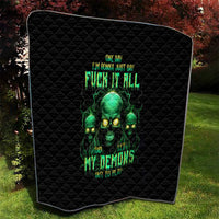 Thnder Skull Quilt One Day I Gonna Just Say F It All - Wonder Print Shop