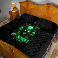 Thnder Skull Quilt Bed Set One Day I Gonna Just Say F It All - Wonder Print Shop