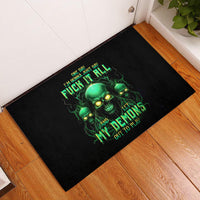 Thnder Skull Rubber Doormat One Day I Gonna Just Say F It All - Wonder Print Shop