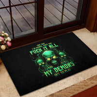 Thnder Skull Rubber Doormat One Day I Gonna Just Say F It All - Wonder Print Shop